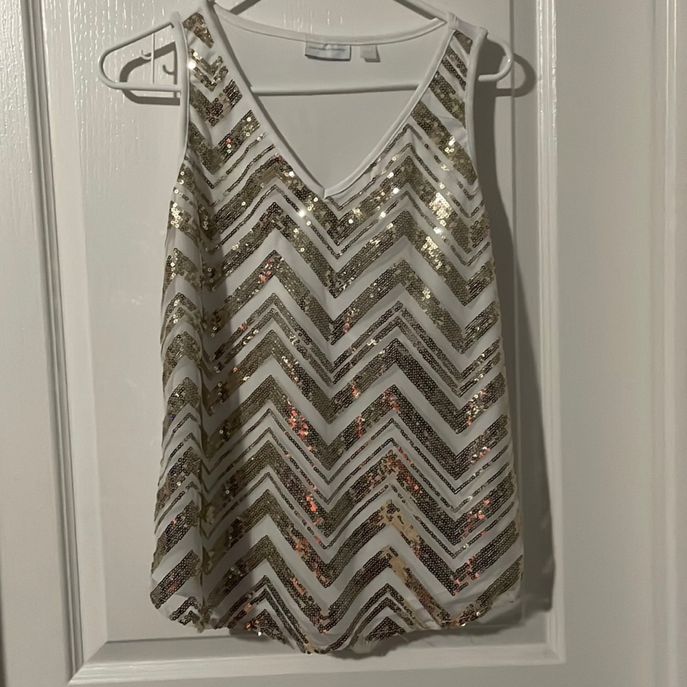 New York and Company Sequin Top